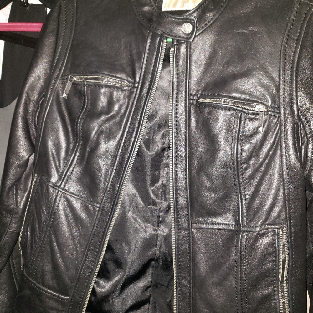 Genuine Leather women's Michael Kors Jacket